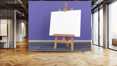 easel canvas blank white 3D Wall mural