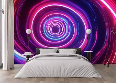 Neon spiral animation
 Wall mural