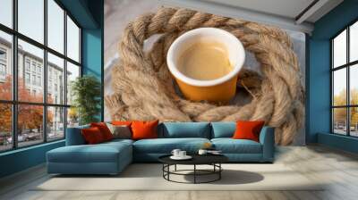 tasse de café de marin Wall mural