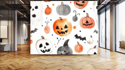 halloween seamless pattern Wall mural