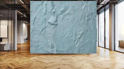 chalk blue Paper texture cardboard background close-up. Grunge old paper surface texture Wall mural