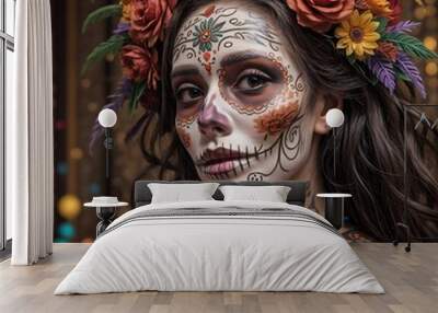 Day of the dead (Dia de los Muertos) Mexico 2023 Wall mural