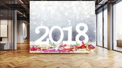 2018 ,happy new year  Wall mural