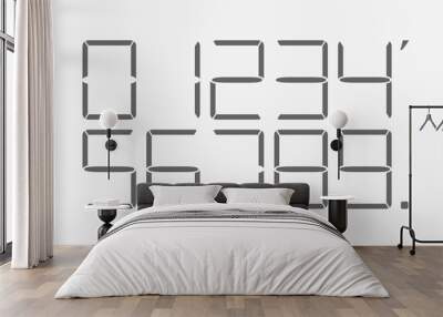 Calculator digital numbers. Wall mural