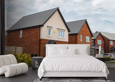 Detached houses in Manchester, United Kingdom Wall mural