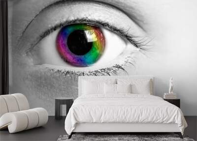 Colorful Eye Wall mural