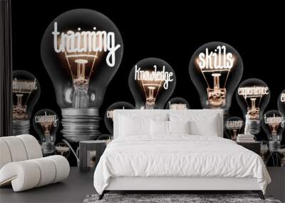 Light Bulbs Concept Wall mural