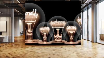 Light Bulbs Concept Wall mural