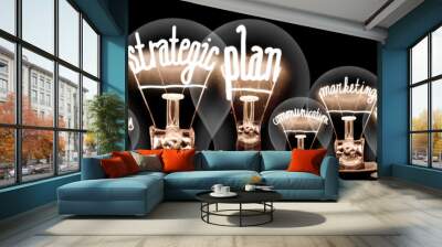 light bulbs concept Wall mural