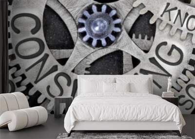 Metal Wheel Concept Wall mural