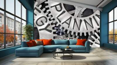 Metal Wheel Concept Wall mural