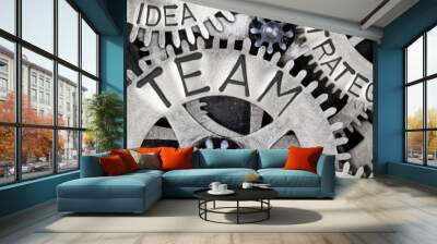 Metal Wheel Concept Wall mural