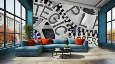 Metal Wheel Concept Wall mural