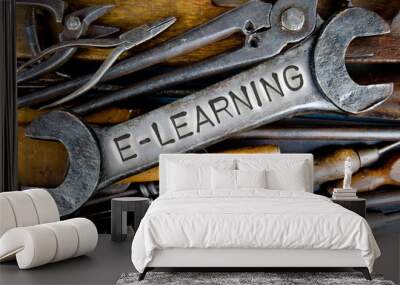 Spanner and Tools Concept Wall mural