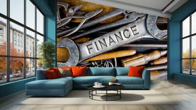 Spanner and Tools Concept Wall mural