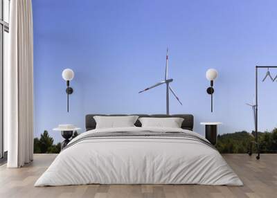 Wind turbines generating renewable wind energy Wall mural