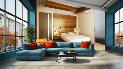 modern bedroom Wall mural