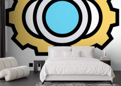 Boolean icon Wall mural