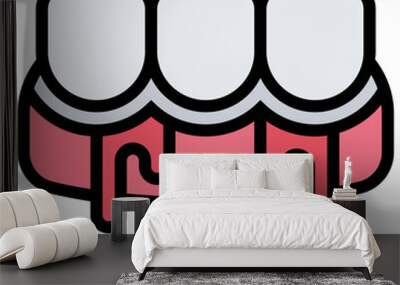 gingivitis icon Wall mural