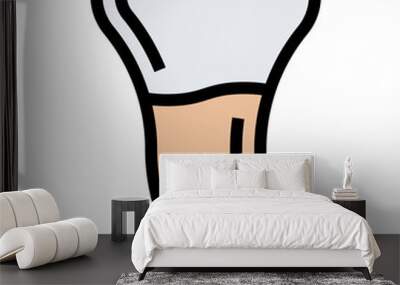 Premolar icon Wall mural