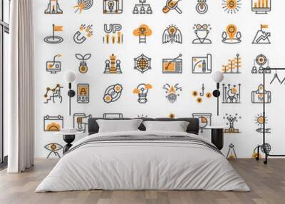 Startup Element Icons , Thin Line and Pixel Perfect Icons Wall mural