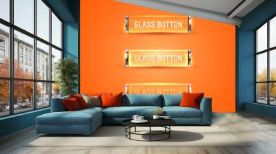 Glass buttons Wall mural