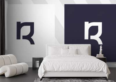 letter pr rp logo design Wall mural