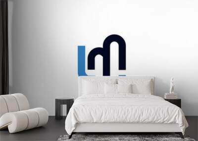 LM L M logo icon design template elements Wall mural