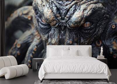  cthulhu, lovecraft, mythos, horror, creature, tentacles, cosmic, ancient, elder god, fiction, mythology, cult, monster, deity, nightmare, cosmic horror, great old one, cosmic entity, fantasy, superna Wall mural