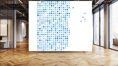 Belize Dot Map. Country Digital Style Shape. Belize vector image. Country shape blue circular dots. Classy vector illustration. Wall mural