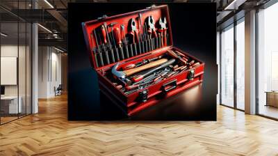 Red Tool Kit Wall mural