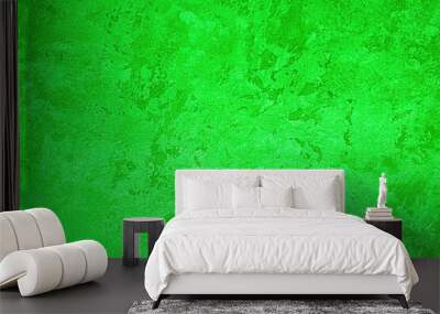 Texture of green decorative plaster or concrete. Abstract grunge background. Wall mural