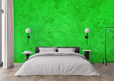 Texture of green decorative plaster or concrete. Abstract grunge background. Wall mural