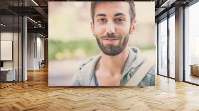 young hipster gay man Wall mural