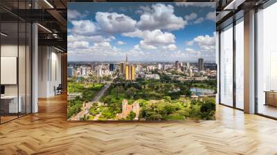 nairobi downtown - capital city of kenya Wall mural