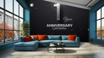 1 year aniversary celebration Wall mural