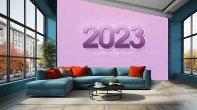 happy new year 2023 background illustration Wall mural