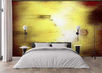 Red background with golden elements and gold grunge edges Wall mural