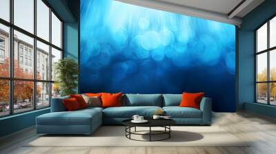 Abstract Blue Gradient Background with Light and Dark Tones Wall mural