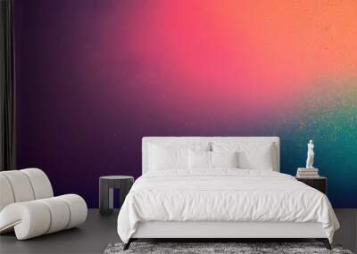 Abstract Gradient Background with Colorful Sprays Wall mural