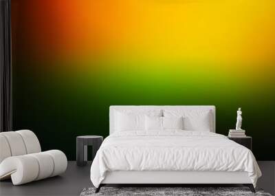 Abstract Gradient Background with Orange, Yellow, Green Colors Wall mural