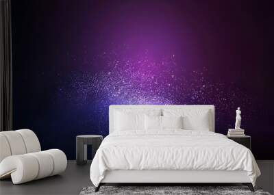 Abstract Purple and Blue Gradient Background with Glowing Light Effects Wall mural