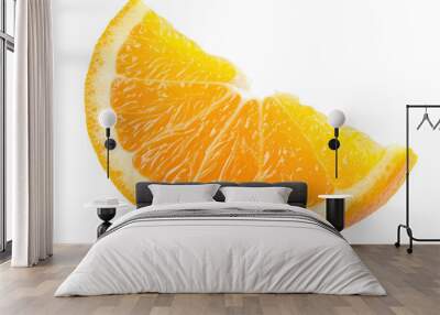 orange slice isolated on white background Wall mural