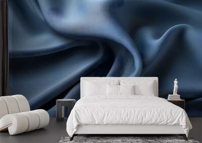 Soft Blue Fabric Texture Close-Up Wall mural