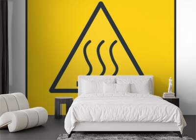 Warning Hot Surface Symbol
 Wall mural