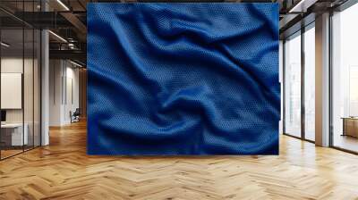 Blue Sports Clothing Fabric: Football Shirt Jersey Texture Wall mural