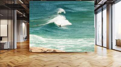 waves on the beach Wall mural