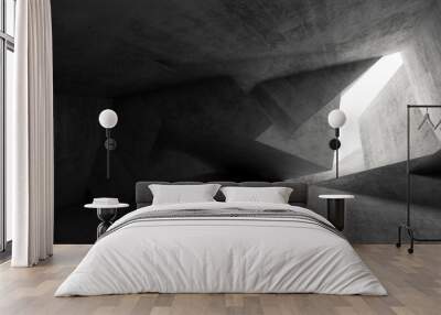 Abstract interior background 3d Wall mural