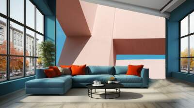 Abstract minimal architecture background Wall mural