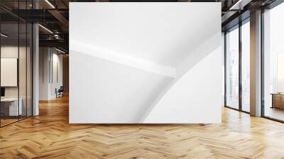 Abstract minimal details of white round ceiling decoration Wall mural